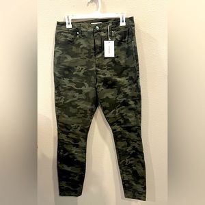 Good American Good Waist camo jeans
